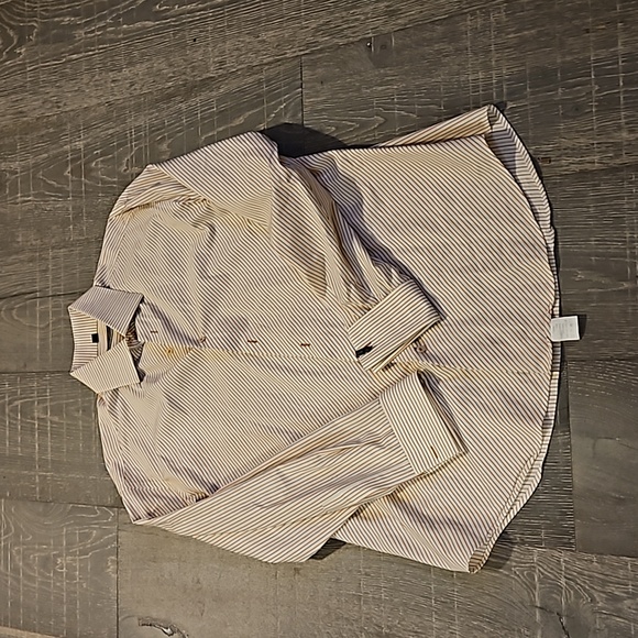 Sold:Steve Harvey Celebrity Edition Solid White Dress Shirt Size X Large 36 / 37 - Picture 4 of 4